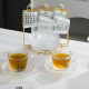 Glass Cups & Plate Set 6 Pcs